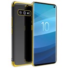 Microsonic Samsung Galaxy S10e Kılıf Skyfall Transparent Clear Gold
