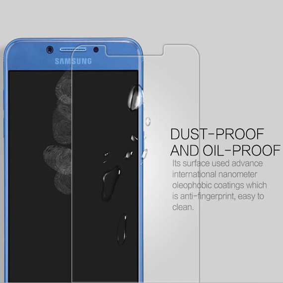 Microsonic Samsung Galaxy C5 Pro Temperli Cam Ekran koruyucu Kırılmaz film 4