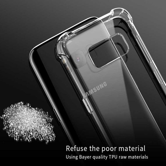 Microsonic Shock-Absorbing Kılıf Samsung Galaxy S8 Şeffaf 3