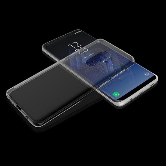 Microsonic Samsung Galaxy S9 Plus Kılıf Transparent Soft Beyaz 3
