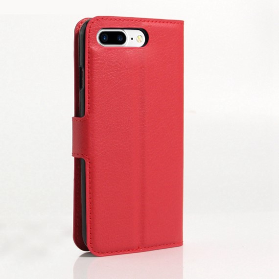 Microsonic Cüzdanlı Deri iPhone 7 Plus Kılıf Kırmızı 3