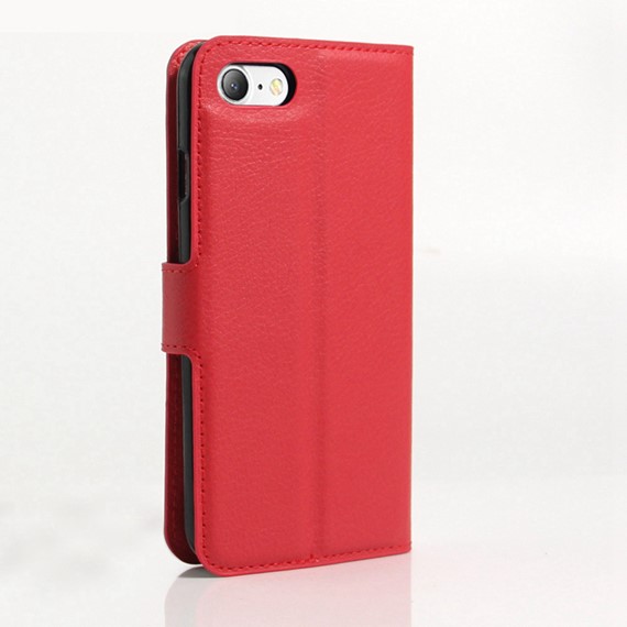 Microsonic Cüzdanlı Deri iPhone 8 Kılıf Kırmızı 3