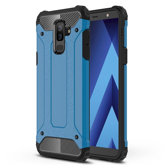Microsonic Samsung Galaxy A6 Plus 2018 Kılıf Rugged Armor Mavi 1
