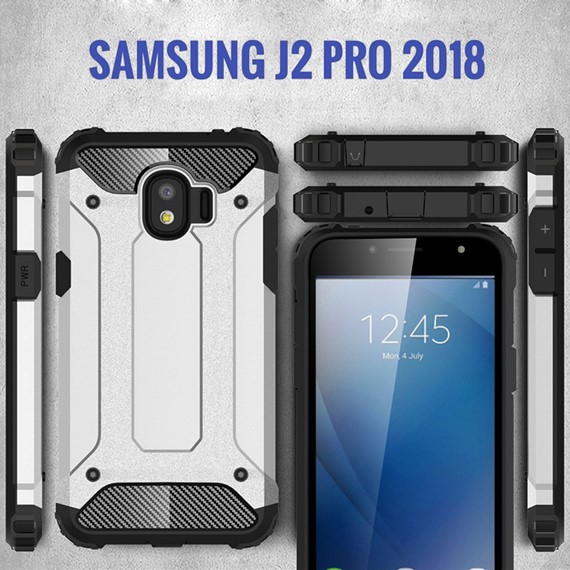 Microsonic Samsung Galaxy J2 Pro 2018 Kılıf Rugged Armor Siyah 3