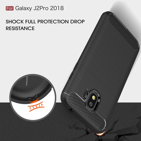 Microsonic Samsung Galaxy J2 Pro 2018 Kılıf Room Silikon Gri 4
