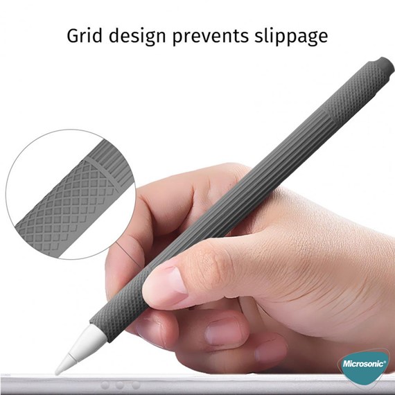 Microsonic Apple Pencil 2 nesil Kılıf Figürlü Silikon Beyaz 5