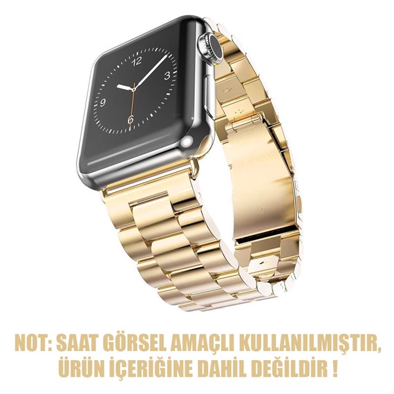 Microsonic Apple Watch Series 1 38mm Metal Stainless Steel Kordon Gold 2