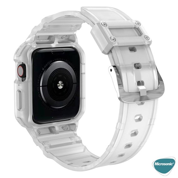Microsonic Apple Watch 8 41mm Kordon Single Apex Resist Siyah 4