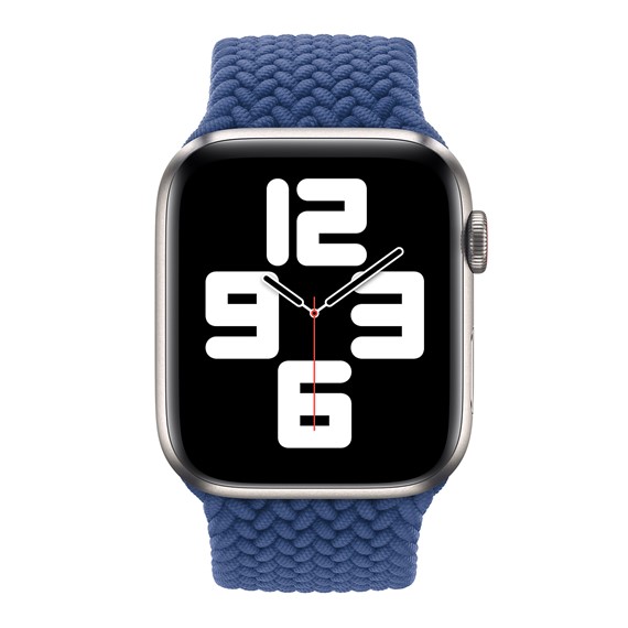 Microsonic Apple Watch Series 3 42mm Kordon Medium Size 147mm Knitted Fabric Single Loop Mavi 4