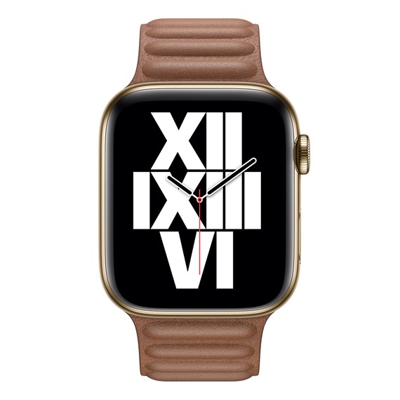 Microsonic Apple Watch Series 9 41mm Kordon Leather Link Band Kahverengi 3