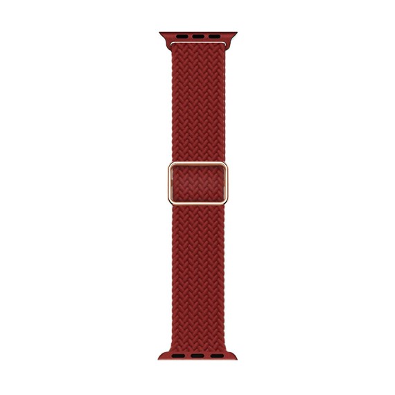 Microsonic Apple Watch Series 6 40mm Kordon Knitted Fabric Loop Kırmızı 1
