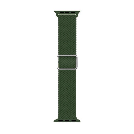 Microsonic Apple Watch Series 7 45mm Kordon Knitted Fabric Loop Koyu Yeşil 1