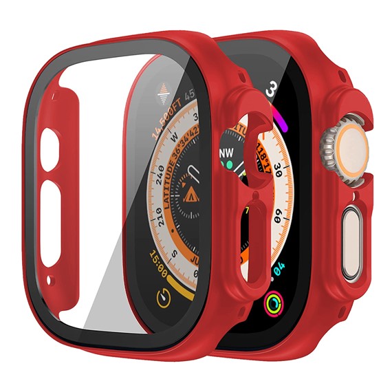 Microsonic Apple Watch Ultra 2 Kılıf Matte Premium WatchBand Kırmızı 1