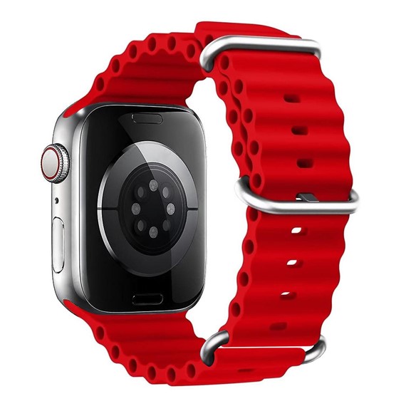 Microsonic Apple Watch Ultra Kordon Aqua Belt Kırmızı 1