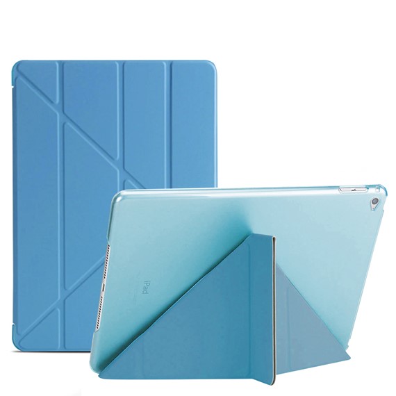 Microsonic Apple iPad Air 2 A1566-A1567 Folding Origami Design Kılıf Turkuaz 1