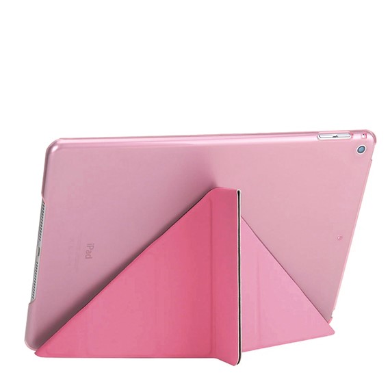 Microsonic Apple iPad Air A1474-A1475-A1476 Folding Origami Design Kılıf Pembe 2