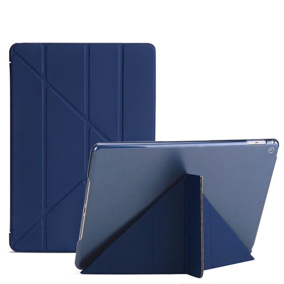 Microsonic Apple iPad Mini 5 7 9 2019 A2133-A2124-A2125-A2126 Folding Origami Design Kılıf Lacivert 1