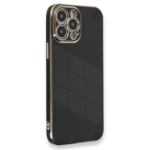 Microsonic Apple iPhone 15 Pro Max Kılıf Olive Plated Siyah 1