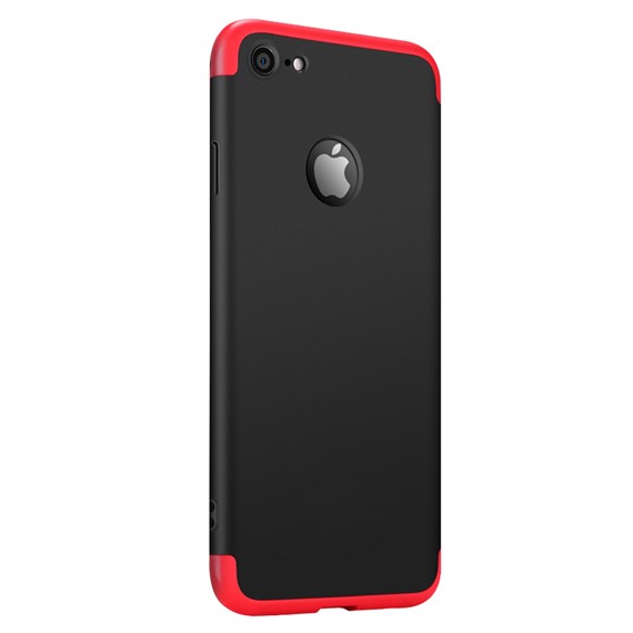 Microsonic Apple iPhone 6 Kılıf Double Dip 360 Protective Siyah Kırmızı 2
