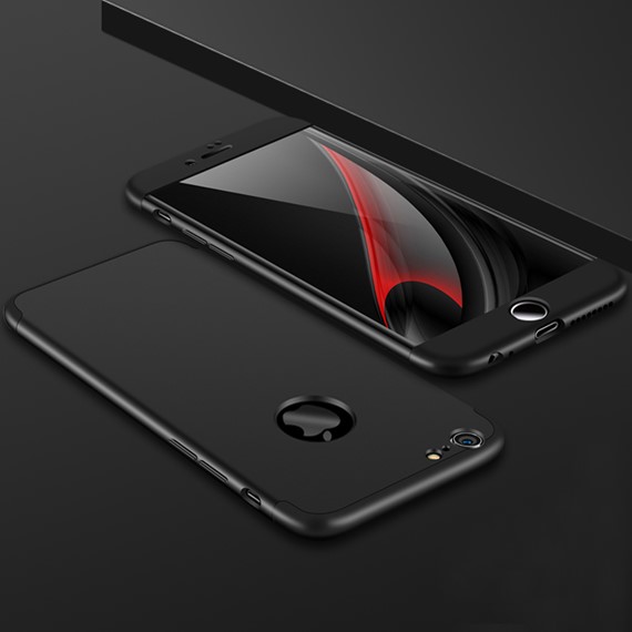 Microsonic Apple iPhone 6 Kılıf Double Dip 360 Protective Siyah 3