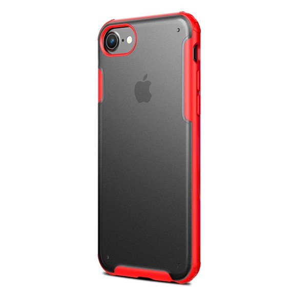 Microsonic Apple iPhone 6 Kılıf Frosted Frame Kırmızı 2