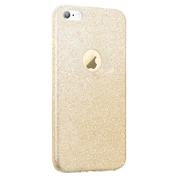 Microsonic Apple iPhone 6S Plus Kılıf Sparkle Shiny Gold 2