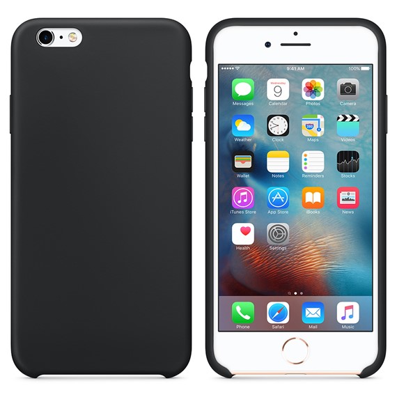 Microsonic Apple iPhone 6 Kılıf Liquid Lansman Silikon Siyah 1
