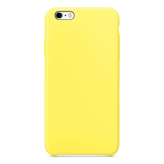 Microsonic Apple iPhone 6S Plus Kılıf Liquid Lansman Silikon Güneş Sarısı 2
