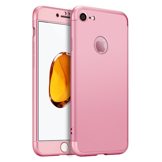 Microsonic Apple iPhone 6S Kılıf Double Dip 360 Protective Rose Gold 1