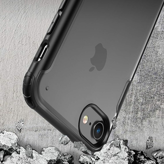 Microsonic Apple iPhone 7 Kılıf Frosted Frame Siyah 4