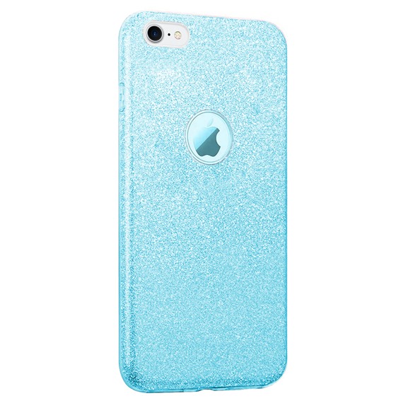 Microsonic Apple iPhone SE 2020 Kılıf Sparkle Shiny Mavi 2