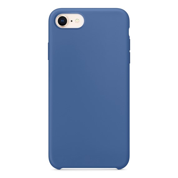 Microsonic Apple iPhone 8 Kılıf Liquid Lansman Silikon Çini Mavisi 2
