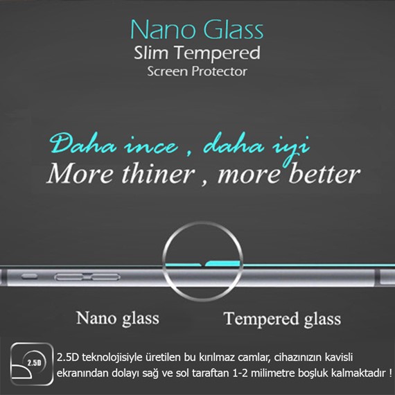 Microsonic Apple iPhone 8 Plus Ekran koruyucu Nano Cam 3 lü Paket 3
