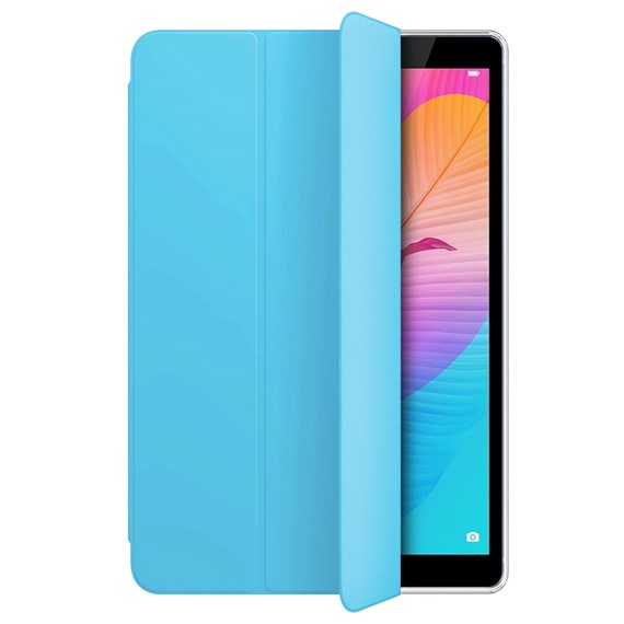 Microsonic Huawei MatePad T8 8 Kılıf Slim Translucent Back Smart Cover Mavi 2