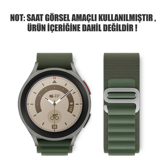 Microsonic Samsung Galaxy Watch Active 2 40mm Kordon Alpine Loop Yeşil 2