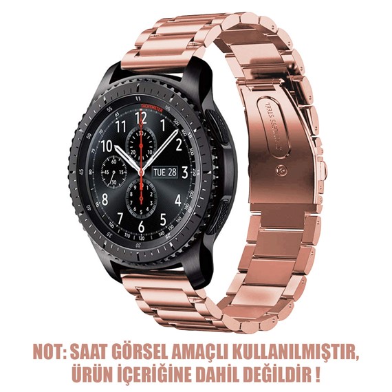 Microsonic Samsung Galaxy Watch Active 2 40mm Metal Stainless Steel Kordon Rose Gold 2