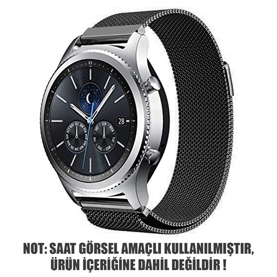 Microsonic Samsung Galaxy Watch 6 Classic 47mm Milanese Loop Kordon Siyah 2