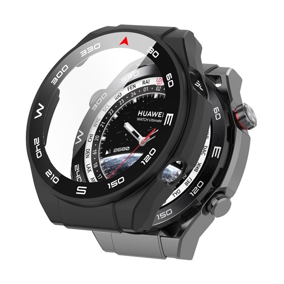 Microsonic Huawei Watch Ultimate Kılıf Clear Premium Slim WatchBand Siyah 1