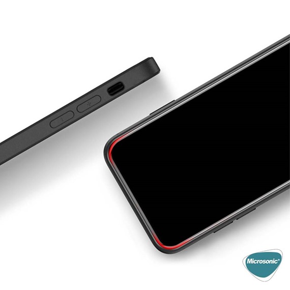 Microsonic Matte Silicone Apple iPhone 15 Pro Kılıf Siyah 4