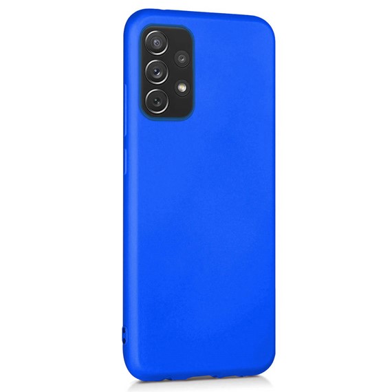 Microsonic Matte Silicone Samsung Galaxy A32 4G Kılıf Mavi 2