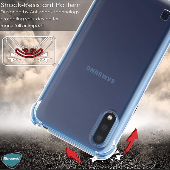 Microsonic Shock Absorbing Kılıf Samsung Galaxy A01 Şeffaf 4