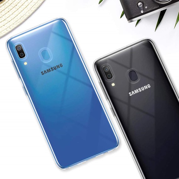 Microsonic Samsung Galaxy A20 Kılıf Transparent Soft Beyaz 3