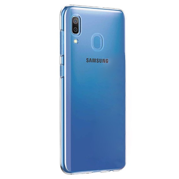Microsonic Samsung Galaxy A20e Kılıf Transparent Soft Beyaz 2