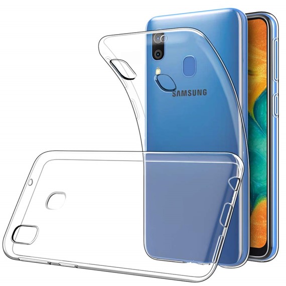 Microsonic Samsung Galaxy A20e Kılıf Transparent Soft Beyaz 4