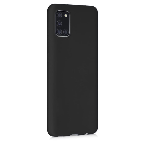 Microsonic Matte Silicone Samsung Galaxy A31 Kılıf Siyah 2