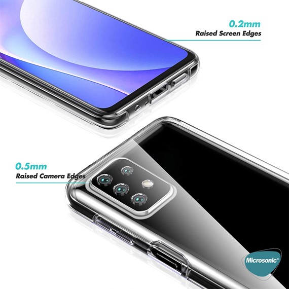 Microsonic Samsung Galaxy A32 5G Kılıf 6 Tarafı Tam Full Koruma 360 Clear Soft Şeffaf 7