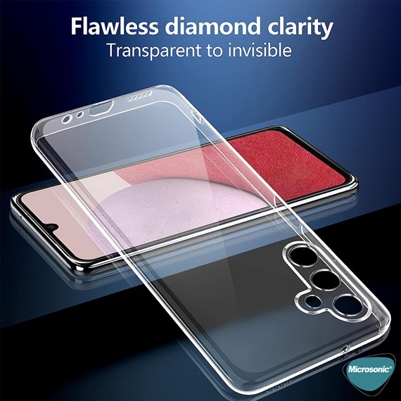 Microsonic Samsung Galaxy A24 Kılıf Transparent Soft Beyaz 2