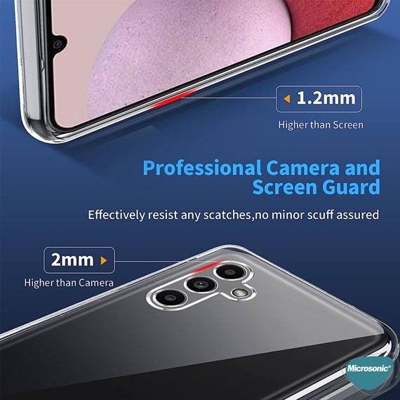 Microsonic Samsung Galaxy A24 Kılıf Transparent Soft Beyaz 4