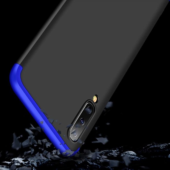 Microsonic Samsung Galaxy A70 Kılıf Double Dip 360 Protective Mavi 4