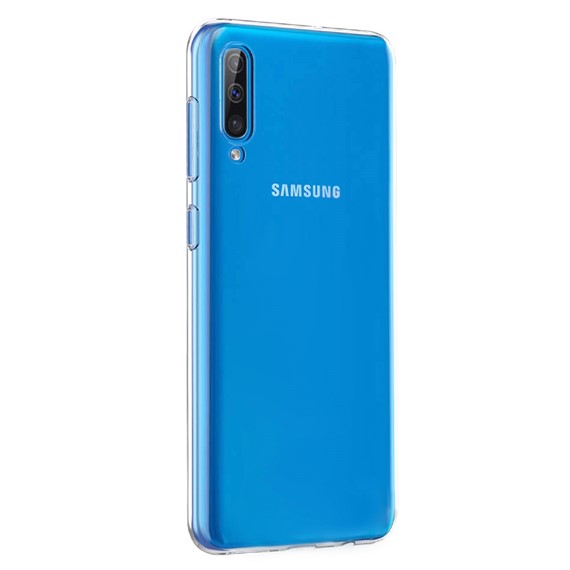 Microsonic Samsung Galaxy A70 Kılıf Transparent Soft Beyaz 2